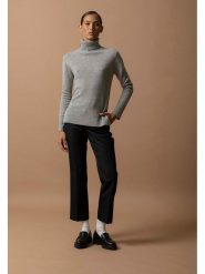 Perfect Cashmere Kaszmirowy golf "Tracy" w kolorze szarym rozmiar: M. Szare golfy damskie Perfect Cashmere, m, bez wzorów, z kaszmiru, bez ramiączek. Za 413.99 zł.