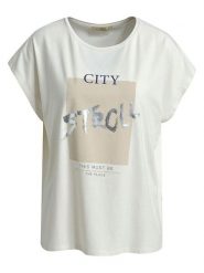 Smith & Soul Koszulka w kolorze kremowym rozmiar: L. Białe t-shirty damskie Smith & Soul, l, bez wzorów, bez kołnierzyka. Za 78.99 zł.