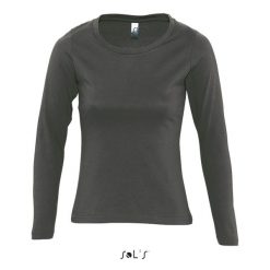 Koszulka Sol's Majestic. Szare t-shirty damskie SOL'S, s, bez wzorów, z bawełny, bez kołnierzyka. Za 66.00 zł.