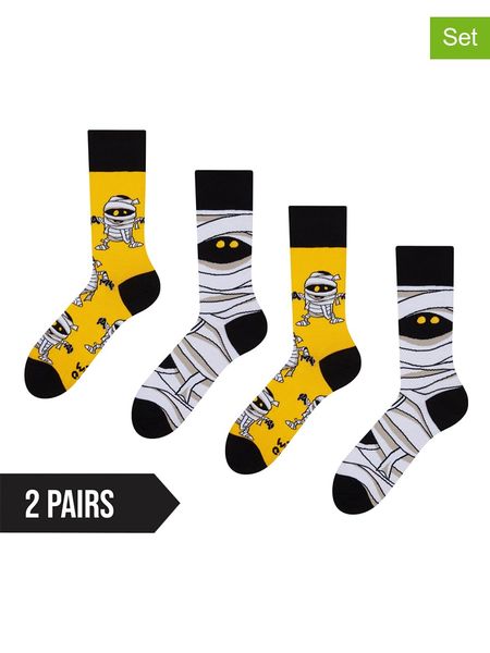 Dedoles Skarpety (2 pary) w kolorze żółto-białym rozmiar: 35-38. Białe skarpetki męskie Dedoles, bez wzorów. Za 61.17 zł.