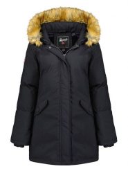 Geographical Norway Parka "Dinasty" w kolorze czarnym rozmiar: XXL. Czarne parki damskie Geographical Norway, xxl, bez wzorów. Za 175.67 zł.