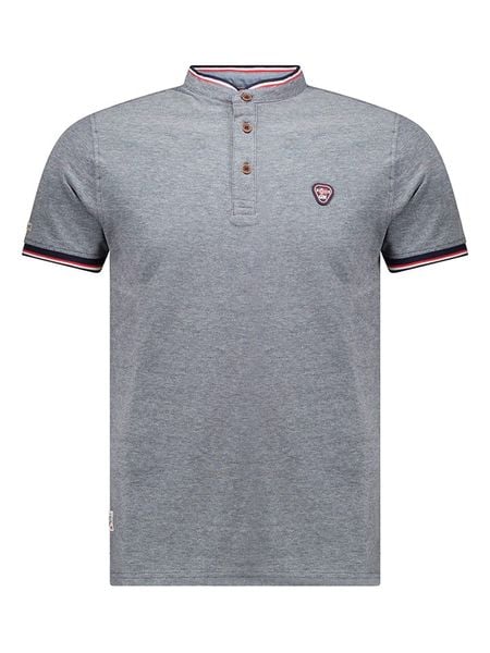 Geographical Norway Koszulka polo w kolorze szarym rozmiar: S. Szare koszulki polo męskie Geographical Norway, s, bez wzorów, z bawełny, bez ramiączek. Za 81.95 zł.