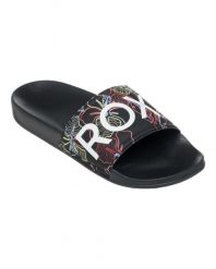 Klapki basenowe damskie Roxy SLIPPY II. Czerwone klapki damskie Roxy, bez wzorów, z gumy, bez obcasa. Za 109.99 zł.
