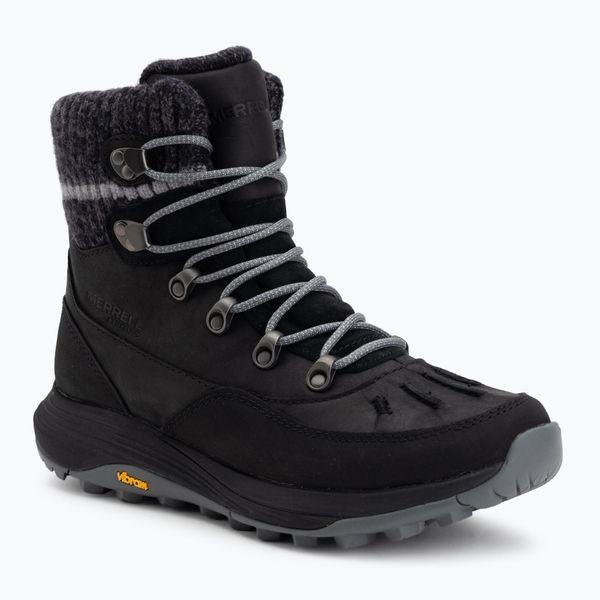 Śniegowce męskie Merrell Siren 4 Thermo Mid Zip WP. Czarne buty zimowe męskie MERRELL, na zimę, bez zapięcia. Za 729.99 zł.