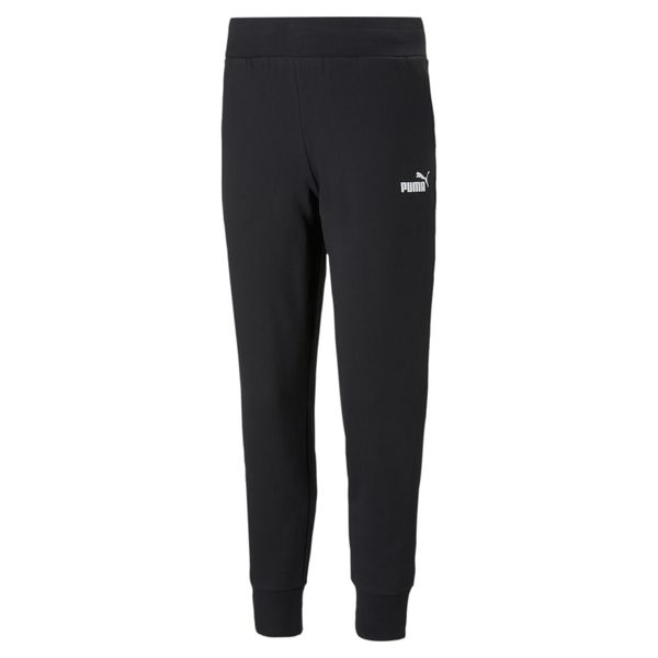Spodnie damskie Puma ESS Sweatpants FL. Czarne spodnie dresowe damskie Puma, bez wzorów, sportowe. Za 164.90 zł.