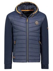 Geographical Norway Kurtka polarowa "Ummos" w kolorze granatowym rozmiar: XXL. Niebieskie kurtki męskie Geographical Norway, xxl, bez wzorów, z polaru, bez kaptura. Za 165.71 zł.