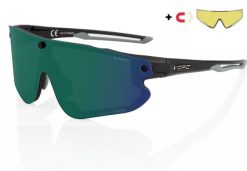 Okulary przeciwsłoneczne z wymienną soczewką i polaryzacją OPC Morpho Green. Czarne okulary przeciwsłoneczne damskie OPC, owalne. Za 379.99 zł.
