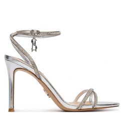 Sandały Steve Madden. Szare sandały damskie Steve Madden, bez wzorów, bez obcasa, na szpilce. Za 519.99 zł.