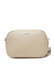 HUGO Torebka Bel 50490172 Écru. Listonoszki damskie Hugo, bez wzorów, ze skóry, bez dodatków. Za 429.99 zł.