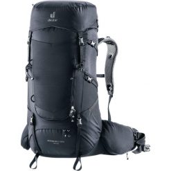 Deuter Plecak trekkingowy Aircontact Core 50+10 black. Czarne plecaki męskie Deuter, bez wzorów. Za 1,259.00 zł.