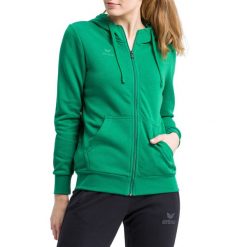 Damska bluza z kapturem zapinana na zamek Erima Basic. Zielone bluzy z kapturem damskie Erima, xs, z bawełny. Za 328.99 zł.
