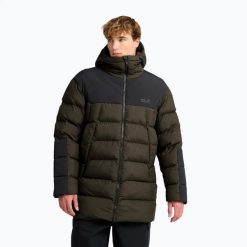 Kurtka ocieplana męska Jack Wolfskin Icy Hollow Hooded. Zielone kurtki męskie Jack Wolfskin, na zimę, m, bez wzorów, z materiału, bez kaptura. Za 1,259.00 zł.