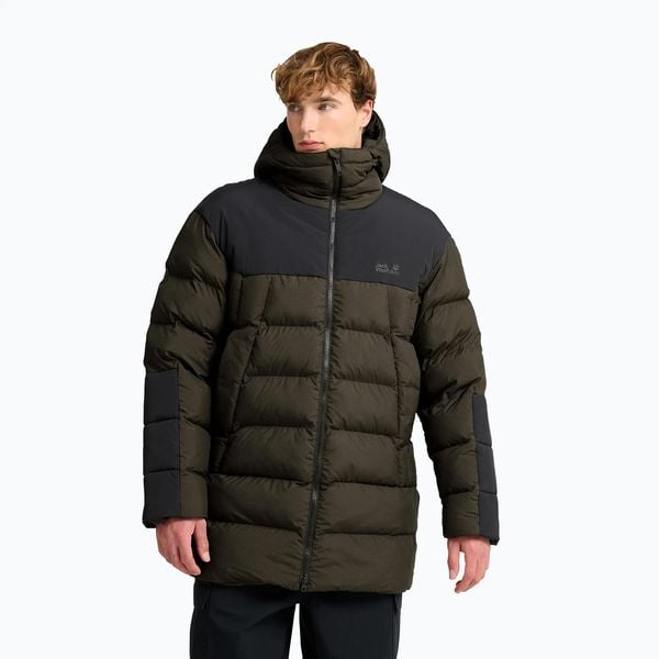 Kurtka ocieplana męska Jack Wolfskin Icy Hollow Hooded. Zielone kurtki męskie Jack Wolfskin, na zimę, m, bez wzorów, z materiału, bez kaptura. Za 1,259.00 zł.