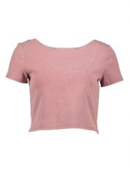 ONLY Koszulka w kolorze jasnoróżowym rozmiar: XS. Różowe bluzki damskie Only, xs, bez wzorów, z bawełny, bez kołnierzyka, bez ramiączek. Za 41.30 zł.