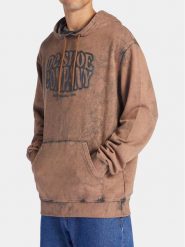 DC Shoes Bluza Contour ADYFT03381 Brązowy Regular Fit. Brązowe bluzy bez kaptura męskie DC Shoes, l, z bawełny. Za 199.99 zł.