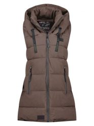 ANAPURNA Kamizelka pikowana "Dolbana" w kolorze brązowym rozmiar: M. Brązowe kamizelki damskie ANAPURNA, m. Za 244.22 zł.