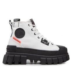 Trapery Palladium. Białe trapery damskie Palladium, bez obcasa. Za 459.99 zł.