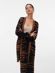 ONLY Kardigan w kolorze brązowo-czarnym rozmiar: XL. Brązowe kardigany damskie Only, xl, bez wzorów. Za 127.35 zł.