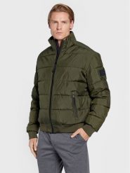 Calvin Klein Kurtka zimowa Mix Media Quilt K10K110331 Zielony Regular Fit. Zielone kurtki męskie CALVIN KLEIN, na zimę, l, bez wzorów, z syntetyku, bez kaptura. Za 1,399.00 zł.