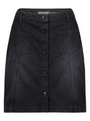 Eight2Nine Spódnica dżinsowa w kolorze czarnym rozmiar: XS. Czarne spódniczki damskie Eight2Nine, xs, bez wzorów, z denimu, z podwyższonym stanem, mini. Za 65.85 zł.