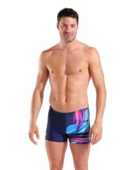 Spodenki Pływackie Męskie Arena Bloom Swim Short. Niebieskie kąpielówki męskie Arena, m, bez wzorów, z materiału, na fitness i siłownię. Za 139.99 zł.