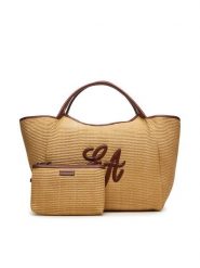 Emporio Armani Torebka EW001008 AF25819 M1334 Brązowy. Brązowe torebki klasyczne damskie Emporio Armani, bez wzorów, ze skóry, bez dodatków. Za 1,799.00 zł.