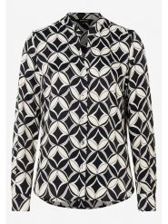 More & More Bluzka w kolorze czarno-białym rozmiar: 44. Białe bluzki damskie MORE & MORE, s, bez wzorów, z wiskozy, klasyczne, bez kołnierzyka, bez ramiączek. Za 104.39 zł.