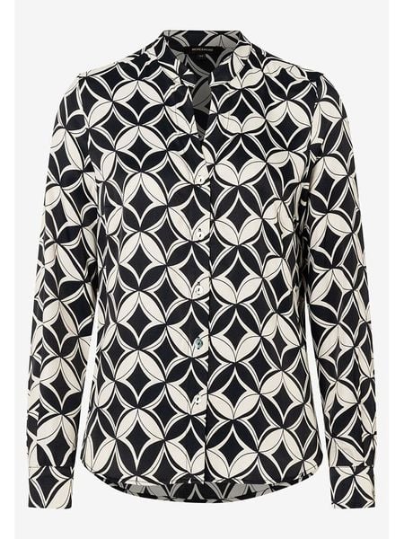 More & More Bluzka w kolorze czarno-białym rozmiar: 38. Białe bluzki damskie MORE & MORE, s, bez wzorów, z wiskozy, klasyczne, bez kołnierzyka, bez ramiączek. Za 113.10 zł.