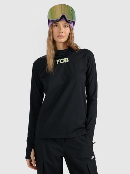 4F Bielizna termiczna ocieplana (góra) damska - czarna XL. Czarna bielizna termoaktywna damska 4f, xl, bez wzorów, z dzianiny. Za 179.99 zł.