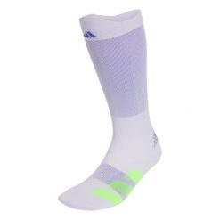 Biegowe skarpety do łydki adizero. Czarne skarpetki damskie Adidas, bez wzorów, z elastanu. Za 89.95 zł.