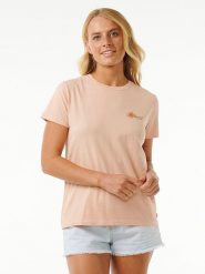 Rip Curl Koszulka "Wild Bloom Standard" w kolorze beżowym rozmiar: S. Brązowe bluzki damskie Rip Curl, s, bez wzorów, z bawełny, bez kołnierzyka. Za 66.00 zł.