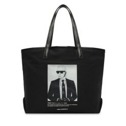 Torebka KARL LAGERFELD. Czarne torebki klasyczne damskie Karl Lagerfeld, bez wzorów, bez dodatków. Za 429.99 zł.
