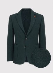 Zielona marynarka casualowa o widocznej fakturze P23WP-3X-010-Z-S - Pako Lorente. Zielone marynarki męskie Pako Lorente, bez wzorów, z wełny. Za 379.99 zł.
