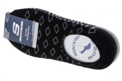 Skechers 3pk Mens Non Terry No Show, męskie, Fitness, skarpetki, Czarne. Szare skarpetki męskie Skechers, bez wzorów, z materiału. Za 49.99 zł.