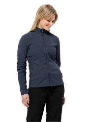 Jack Wolfskin Kurtka polarowa "Taunus" w kolorze granatowym rozmiar: S. Niebieskie kurtki damskie Jack Wolfskin, s, bez wzorów, z materiału, bez kaptura. Za 140.53 zł.