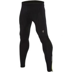 Spodnie do biegania Macron Run Stretch. Czarne spodnie materiałowe męskie Macron, bez wzorów. Za 323.00 zł.