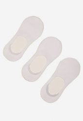 Białe Bambusowe Skarpety 3-pack o Kroju Stopek Tilarenne. Białe skarpetki damskie Renee, bez wzorów. Za 9.99 zł.