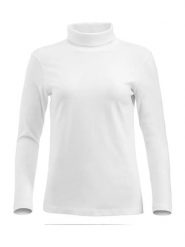 Clique Golf damski Ezel z 100% czynnie czesanego bawełna – white. Białe golfy damskie CLIQUE, m, bez wzorów, z bawełny, bez ramiączek. Za 143.02 zł.