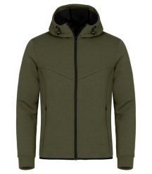 Clique Hayden kurtka z kapturem z miękkiego materiału air-layer – Fog green. Zielone kurtki męskie CLIQUE, xl, bez wzorów, z elastanu, z kapturem. Za 242.33 zł.