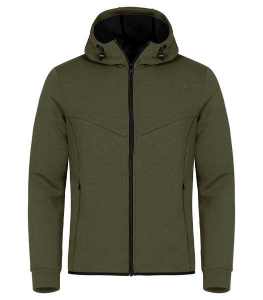 Clique Hayden kurtka z kapturem z miękkiego materiału air-layer – Fog green. Zielone kurtki męskie CLIQUE, xl, bez wzorów, z elastanu, z kapturem. Za 242.33 zł.