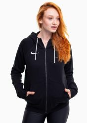 Bluza sportowa damska Nike Wmns Park 20. Białe bluzy sportowe damskie Nike, s, bez wzorów, z bawełny, bez ramiączek, długie, z kapturem. Za 399.99 zł.