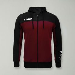 Kurtka Flex do biegania i treningu czarno-bordowa. Czarne kurtki damskie Legea, xl, bez wzorów, z bawełny, bez kaptura. Za 72.00 zł.