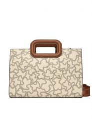 TOUS Torebka Kaos Icon 2001946301 Beżowy. Brązowe torebki klasyczne damskie Tous, bez wzorów, ze skóry, bez dodatków. Za 859.99 zł.