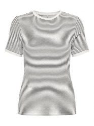 ONLY Koszulka w kolorze biało-czarnym rozmiar: L. Białe t-shirty damskie Only, l, bez wzorów, bez kołnierzyka. Za 74.46 zł.