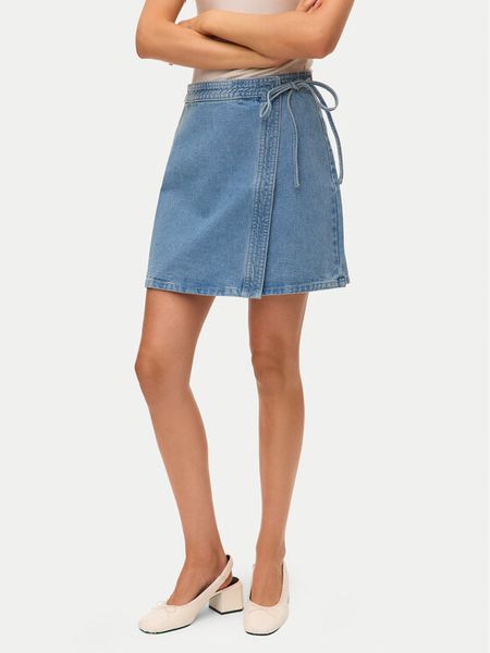 Vero Moda Spódnica jeansowa Liza 10332535 Niebieski Regular Fit. Niebieskie spódniczki damskie Vero Moda, xl, bez wzorów, z bawełny. Za 139.99 zł.