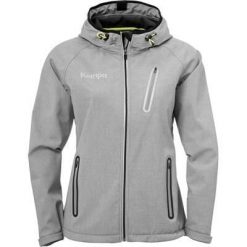 Kurtka damska Kempa Core 2.0 Softshell Caution. Szare kurtki softshell damskie KEMPA, l, bez wzorów, z materiału, z kapturem. Za 207.45 zł.