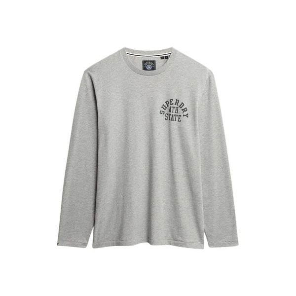 Koszulka z długim rękawem Superdry Athletic Essentials. Szare koszulki męskie z długim rękawem Superdry., xl, z bawełny, bez ramiączek, do biegania. Za 144.60 zł.