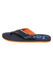 Jack Wolfskin Japonki "Eezy" w kolorze granatowo-pomarańczowym rozmiar: 39,5. Niebieskie klapki i japonki męskie Jack Wolfskin. Za 78.66 zł.