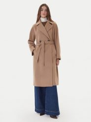 Weekend Max Mara Płaszcz przejściowy Cascia 2525016072 Beżowy Regular Fit. Brązowe płaszcze damskie Weekend Max Mara, bez wzorów, z kaszmiru. Za 7,259.00 zł.