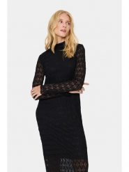 SAINT TROPEZ Sukienka "Hattie" w kolorze czarnym rozmiar: XXL. Czarne sukienki damskie Saint Tropez, na co dzień, xxl, bez wzorów, z koronki, bez kołnierzyka, bez ramiączek, maxi, proste. Za 157.73 zł.
